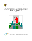 Statistik Sosial Dan Kependudukan Kabupaten Belu 2007