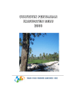 Statistik Pertanian Kabupaten Belu 2008