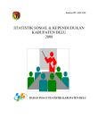 Statistik Sosial dan Kependudukan Kabupaten Belu 2008